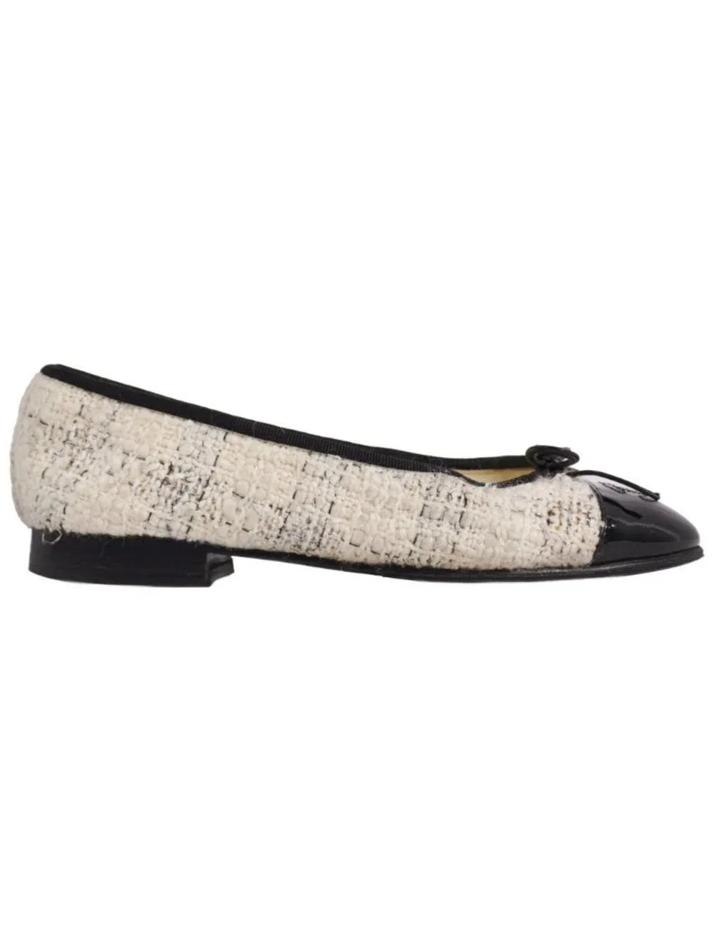 Chanel Pumps Ballerina Ribbon Twi Flat
